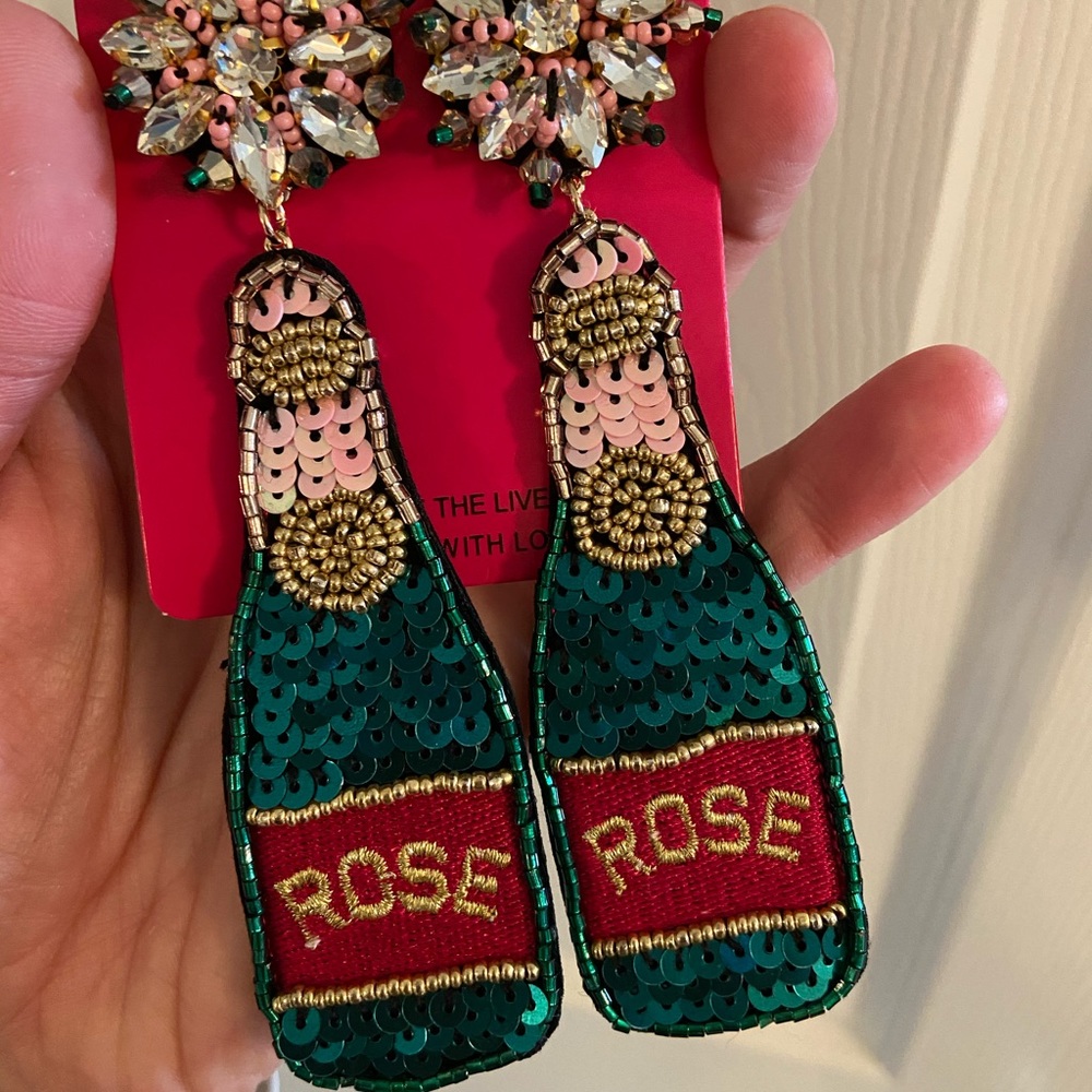 Rose earrings